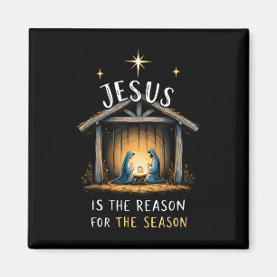 Jesus Is De Reden Voor Het Seizoen Kerstmis Xmas Magneet