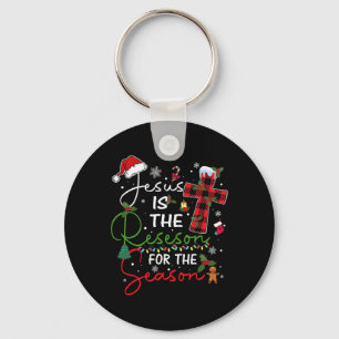 Jesus Is De Reden Voor Het Seizoen Kerstmis Xmas Sleutelhanger