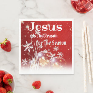 Jesus is de reden voor het seizoen papieren servet