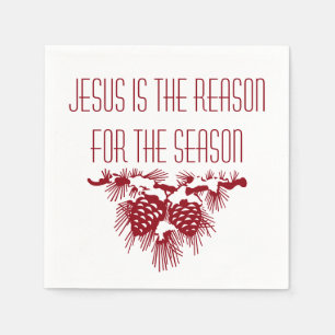 JESUS IS DE REDEN VOOR SEIZOENKerstmis Servet