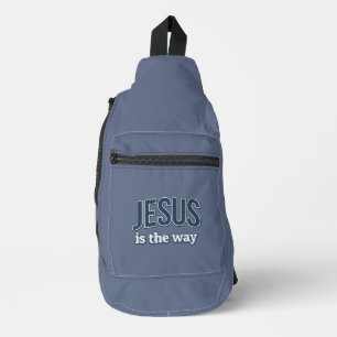 JESUS is de weg - Christelijk Sling Bag