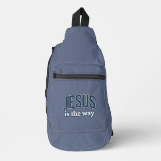 JESUS is de weg - Christelijk Sling Bag