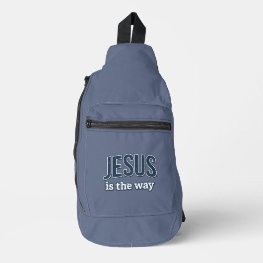 JESUS is de weg - Christelijk Sling Bag (Voorkant)