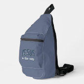 JESUS is de weg - Christelijk Sling Bag (Rechterhoek)