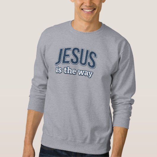 JESUS is de weg - Christelijk Trui (Voorkant)