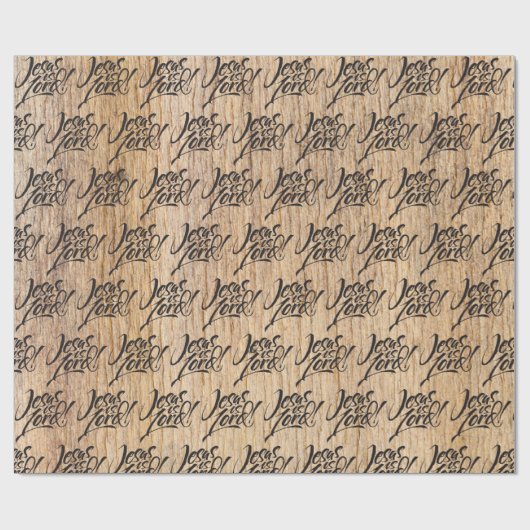 Jesus is een kerstbos Christelijk rustiek Cadeaupapier (Vlak)