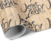 Jesus is een kerstbos Christelijk rustiek Cadeaupapier (Rol Hoek)