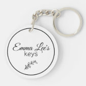 Jesus Is Essential Christian Quote Custom Sleutelhanger (Achterkant)