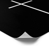 Jesus Is Everything Minimal Cross Christian Faith Poster (Hoek)
