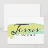 JESUS IS GENOEG! BRIEFKAART (Voorkant / Achterkant)