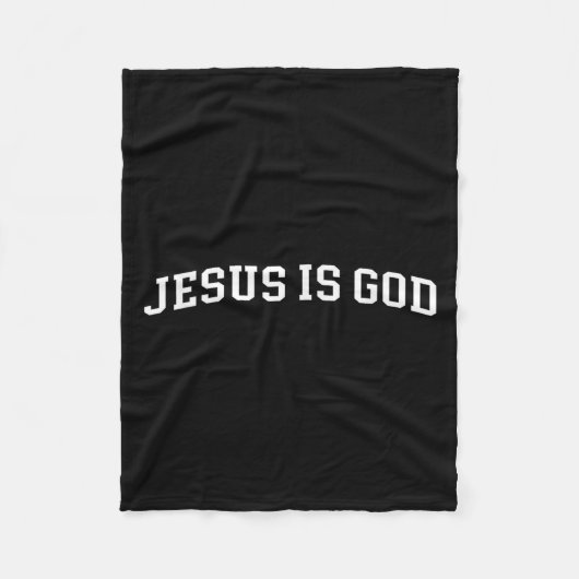 Jesus Is God  Fleece Deken (Voorkant)