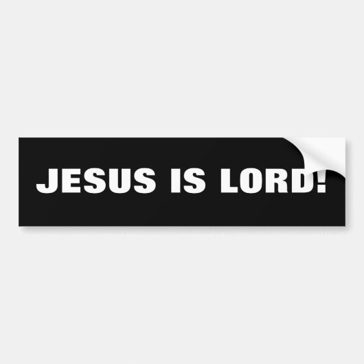 JESUS IS HEER! BUMPERSTICKER (Voorkant)