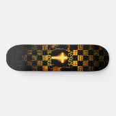 Jesus is Heer kruis skateboard (Horizontaal)