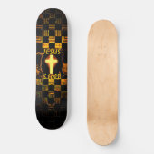 Jesus is Heer kruis skateboard (Voorkant)