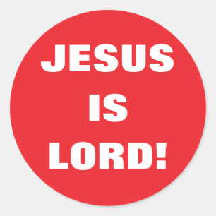 JESUS IS HEER! RONDE STICKER