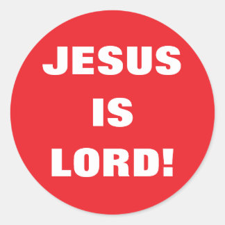 JESUS IS HEER! RONDE STICKER