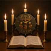 Jesus Is Here Religious  Ronde Klok