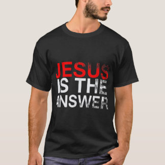JESUS IS HET ANTWOORD-Christelijke thema T-shirt