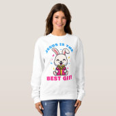 Jesus is het beste cadeau voor meisjes en vrouwen  trui (Voorkant volledig)