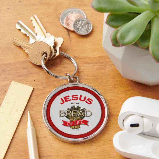 Jesus is het Brood des Levens Sleutelhanger (Bureau)