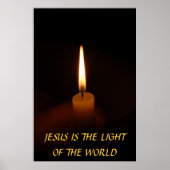 JESUS IS HET LICHT VAN DE WERELD... Religieuze dic Poster (Voorkant)