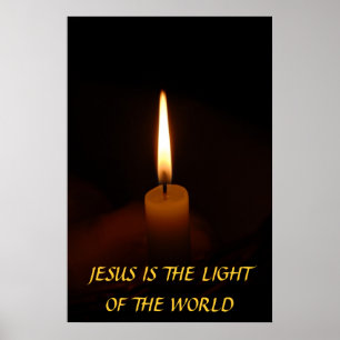 JESUS IS HET LICHT VAN DE WERELD... Religieuze dic Poster