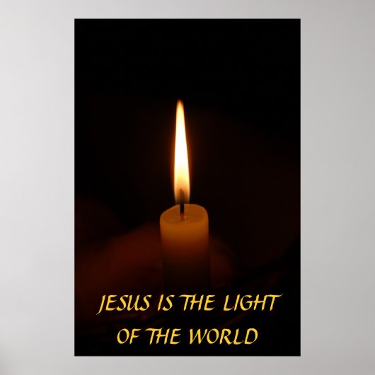 JESUS IS HET LICHT VAN DE WERELD... Religieuze dic Poster (Voorkant)