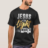 JESUS IS HET LICHT VAN DE WERELD T-SHIRT (Voorkant)