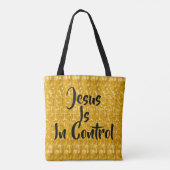 Jesus is in Control Boodschappentas Tote Bag (Achterkant)