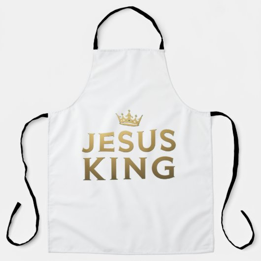 Jesus Is King - All-Over Print Christelijk Schort (Voorkant)