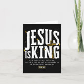 Jesus Is King Bible Verse John 14_6 Christian God  Kaart (Voorkant)