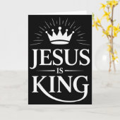 Jesus Is King Christelijk Kaart (Gele Bloem)