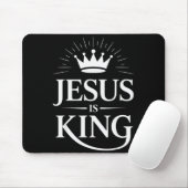Jesus Is King Christelijk Muismat (Met muis)