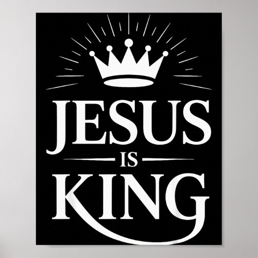 Jesus Is King Christelijk Poster (Voorkant)