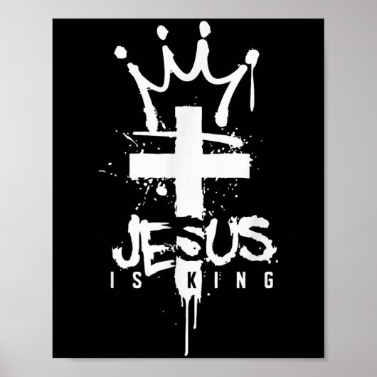 Jesus is King Christian Poster (Voorkant)