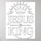 Jesus Is King Christian  Poster (Voorkant)