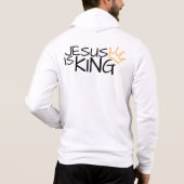 Jesus Is King - Hoodie voor Christelijke Mannen (Achterkant)