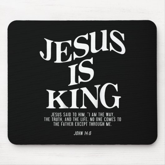 Jesus Is King Jesus Johannes 146 Kostuum Christeli Muismat (Voorkant)