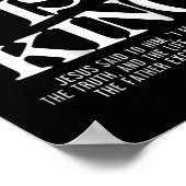 Jesus Is King Jesus Johannes 146 Kostuum Christeli Poster (Hoek)