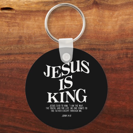 Jesus Is King Jesus Johannes 146 Kostuum Christeli Sleutelhanger (Voorkant)