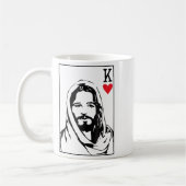 Jesus Is King Jesus King Of Hearts Card Christian  Koffiemok (Links)