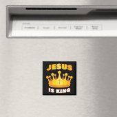 JESUS is King - Kinder & Familie Christelijk Geloo Magneet (Insitu (Vaatwasser))