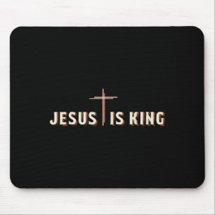 Jesus Is King Kruis God Christelijke Grafiek Muismat