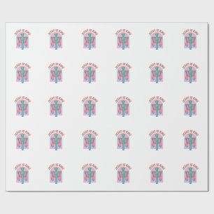 Jesus Is King Kruis Kroon Vintage Christelijk T-Sh Cadeaupapier