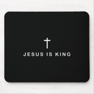 Jesus Is King Kruis Subtiel Christelijk Minimaal R Muismat