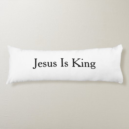 Jesus Is King Lichaam Kussen 51cm x 137cm (Voorkant)