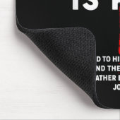 Jesus Is King Mannen Vrouwen Christelijk Cross Boy Muismat (Hoek)