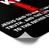 Jesus Is King Mannen Vrouwen Christelijk Cross Boy Poster (Hoek)