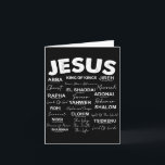 Jesus Is King Namen Van God Hebreeuws Jezus Christ Kaart<br><div class="desc">Jesus Is King Namen Van God Hebreeuws Jezus Christen (op achterzijde)</div>