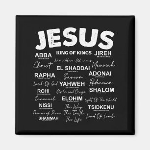 Jesus Is King Namen Van God Hebreeuws Jezus Christ Magneet